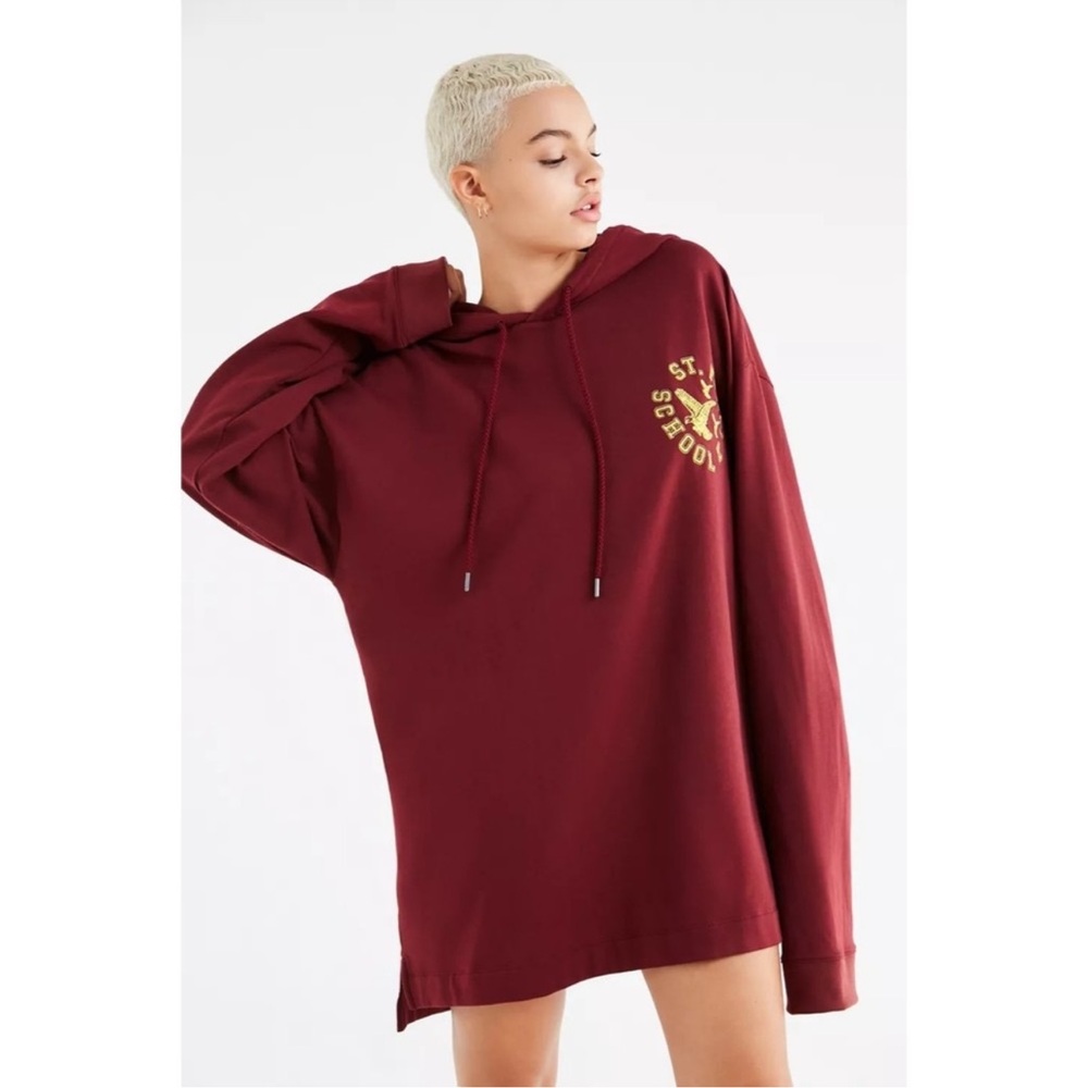 FENTY X PUMA Rihanna Longline FU University Lace-Up Back Hoodie Sweater Dress M